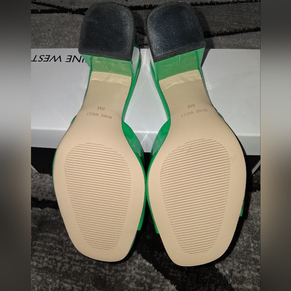 NIB Nine West Ferris Light Green Size 6 Block Heel Sandals! - Picture 13 of 15